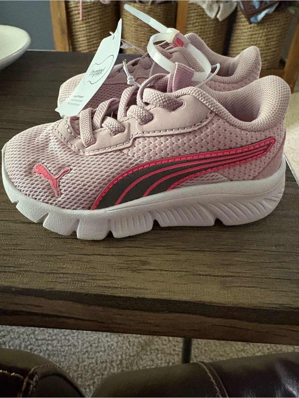 Puma Toddler Pink Mesh Sneakers - Picture 2 of 4